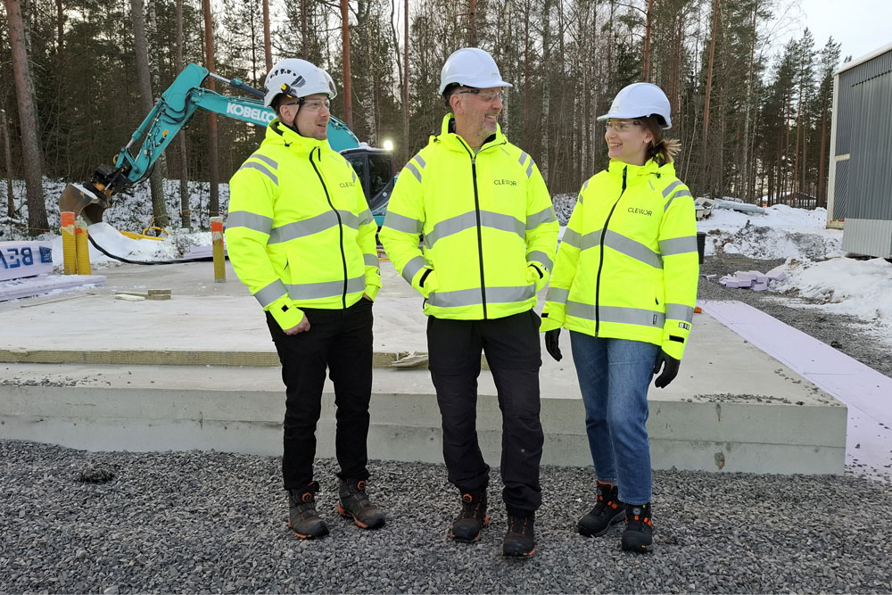 Rakennustyöt etenevät – Clewor edelläkävijänä kohti päästötöntä höyryntuotantoa